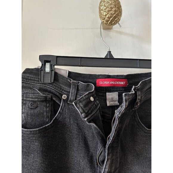 Gloria Vanderbilt women’s size 14 black jeans - Picture 4 of 7